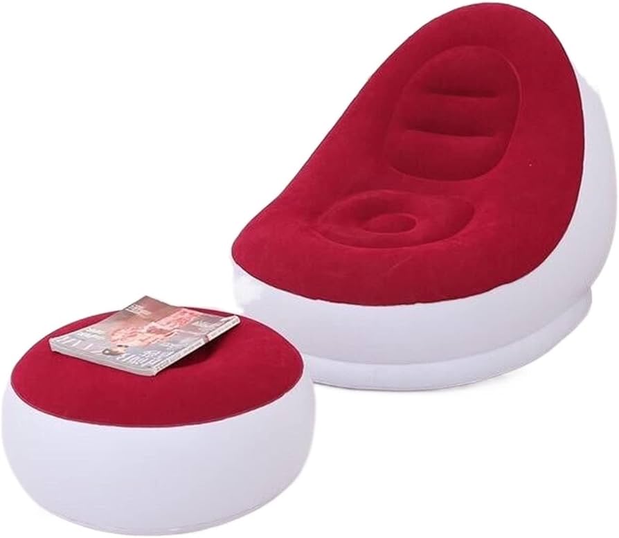 DSofa-777 Inflatable Garden Sofa with Footstool - Image 1