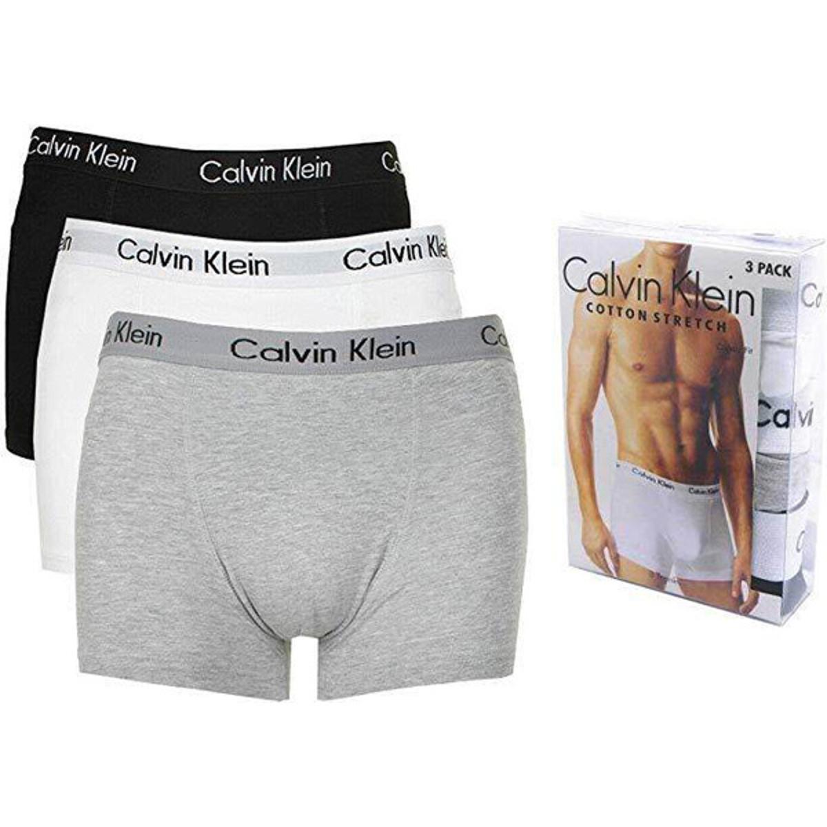 calvin Cotton Underwear Boxer for Men Calvin klein 3 Pcs - Image 1