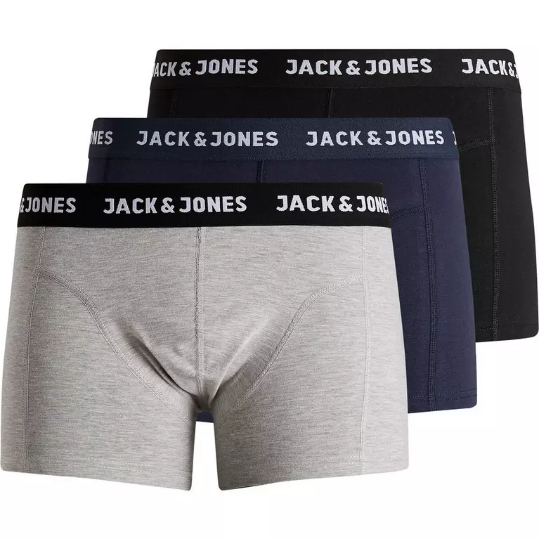 jack-22 Cotton Underwear Boxer for Men jack & jones 3 Pcs - Image 1